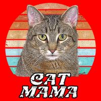 Cat Mama Mom Mothers Day Tabby Retro Toddler T-Shirt