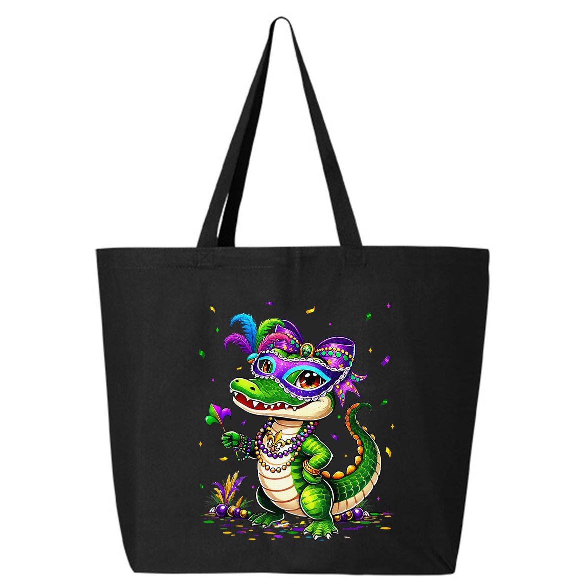 Cute Mardigator Mardi Gras Alligator Costume Gift 25L Jumbo Tote