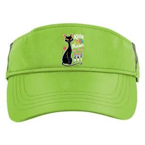 Cool Midcentury Modern Retro Kitty Cat Parlor Funny Gift Adult Drive Performance Visor