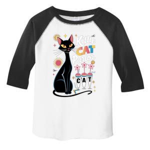 Cool Midcentury Modern Retro Kitty Cat Parlor Funny Gift Toddler Fine Jersey T-Shirt