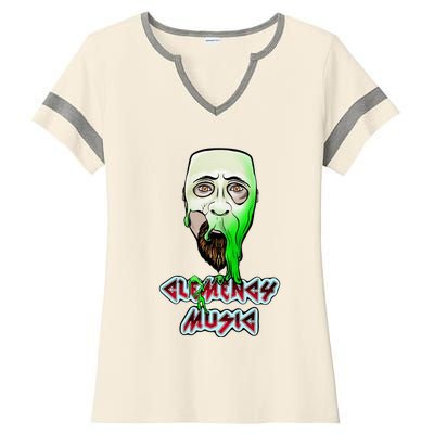 Clemency Music Melt Ladies Halftime Notch Neck Tee