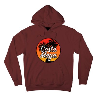 Costa Maya Mexico Vacation Cruise Vintage Sunset Souvenir Hoodie