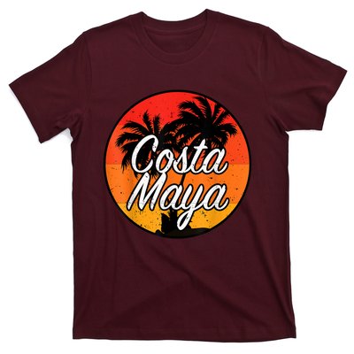 Costa Maya Mexico Vacation Cruise Vintage Sunset Souvenir T-Shirt