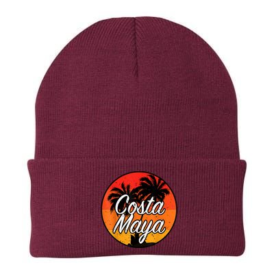 Costa Maya Mexico Vacation Cruise Vintage Sunset Souvenir Beanie