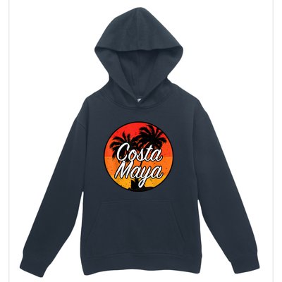 Costa Maya Mexico Vacation Cruise Vintage Sunset Souvenir Urban Pullover Hoodie