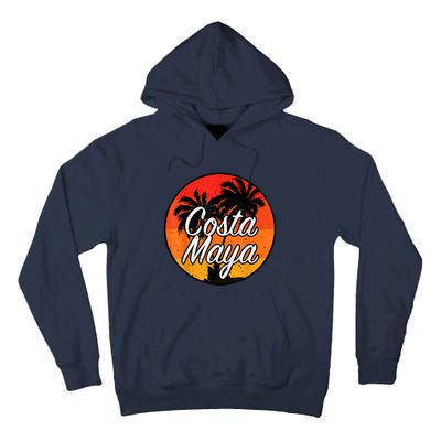 Costa Maya Mexico Vacation Cruise Vintage Sunset Souvenir Tall Hoodie