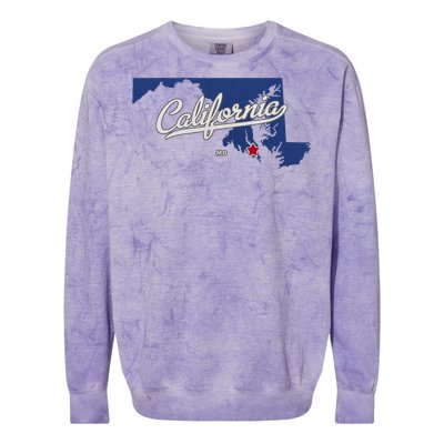 California Maryland Md Map Colorblast Crewneck Sweatshirt