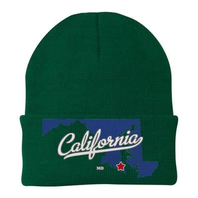 California Maryland Md Map Knit Cap Winter Beanie