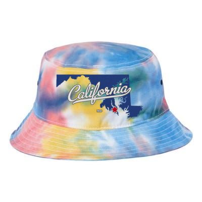 California Maryland Md Map Tie Dye Newport Bucket Hat