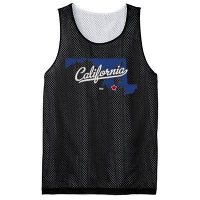 California Maryland Md Map Mesh Reversible Basketball Jersey Tank