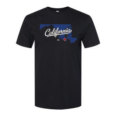 California Maryland Md Map Softstyle® CVC T-Shirt