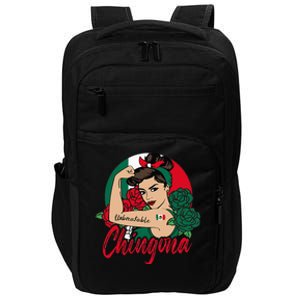 Chingona Mexico Mexican Mujer Mexicana Flag Impact Tech Backpack