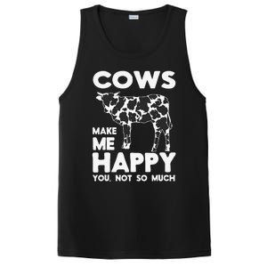 Cows Make Me Happy You Not So Much Cattle Farm Livestock PosiCharge Competitor Tank