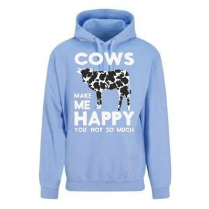 Cows Make Me Happy You Not So Much Cattle Farm Livestock Unisex Surf Hoodie