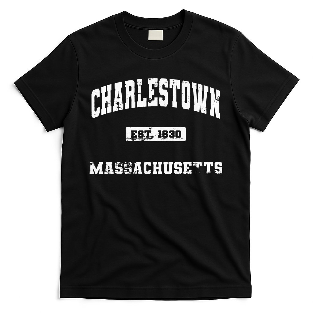 Charlestown Massachusetts MA State Vintage Athletic Style T-Shirt