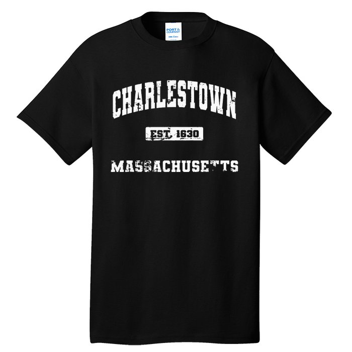 Charlestown Massachusetts MA State Vintage Athletic Style Tall T-Shirt