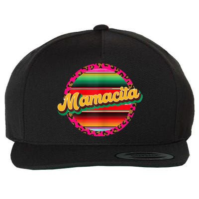 Cool Mamacita Mexican Mom Leopard Serape Cinco De Mayo Funny Gift Wool Snapback Cap