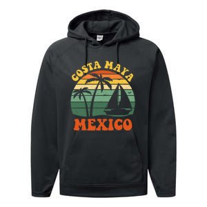 Costa Maya Mexico Sunset Matching Family Vacation Performance Fleece Hoodie