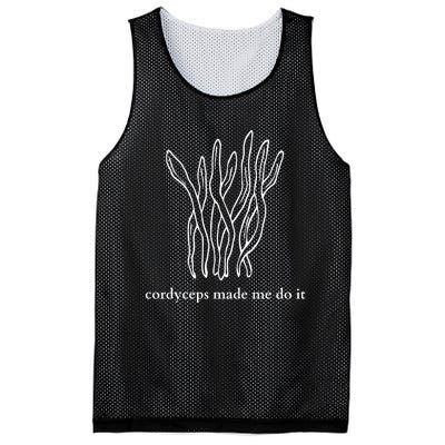 Cordyceps Made Me Do It Mushrooms Mesh Reversible Basketball Jersey Tank