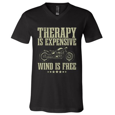 Cool Motorcycle Motorcycle Lovers Bike Rider V-Neck T-Shirt