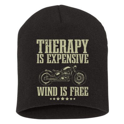 Cool Motorcycle Motorcycle Lovers Bike Rider Short Acrylic Beanie