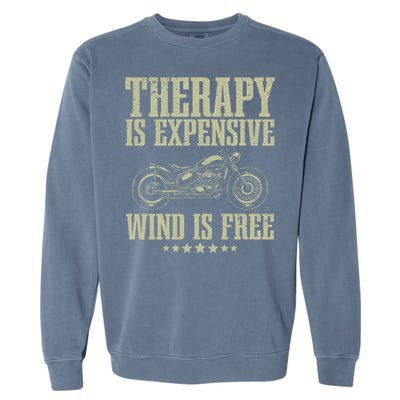 Cool Motorcycle Motorcycle Lovers Bike Rider Garment-Dyed Sweatshirt