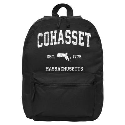 Cohasset Massachusetts Ma Vintage Established Sports Design 16 in Basic Backpack