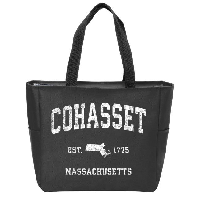 Cohasset Massachusetts Ma Vintage Established Sports Design Zip Tote Bag