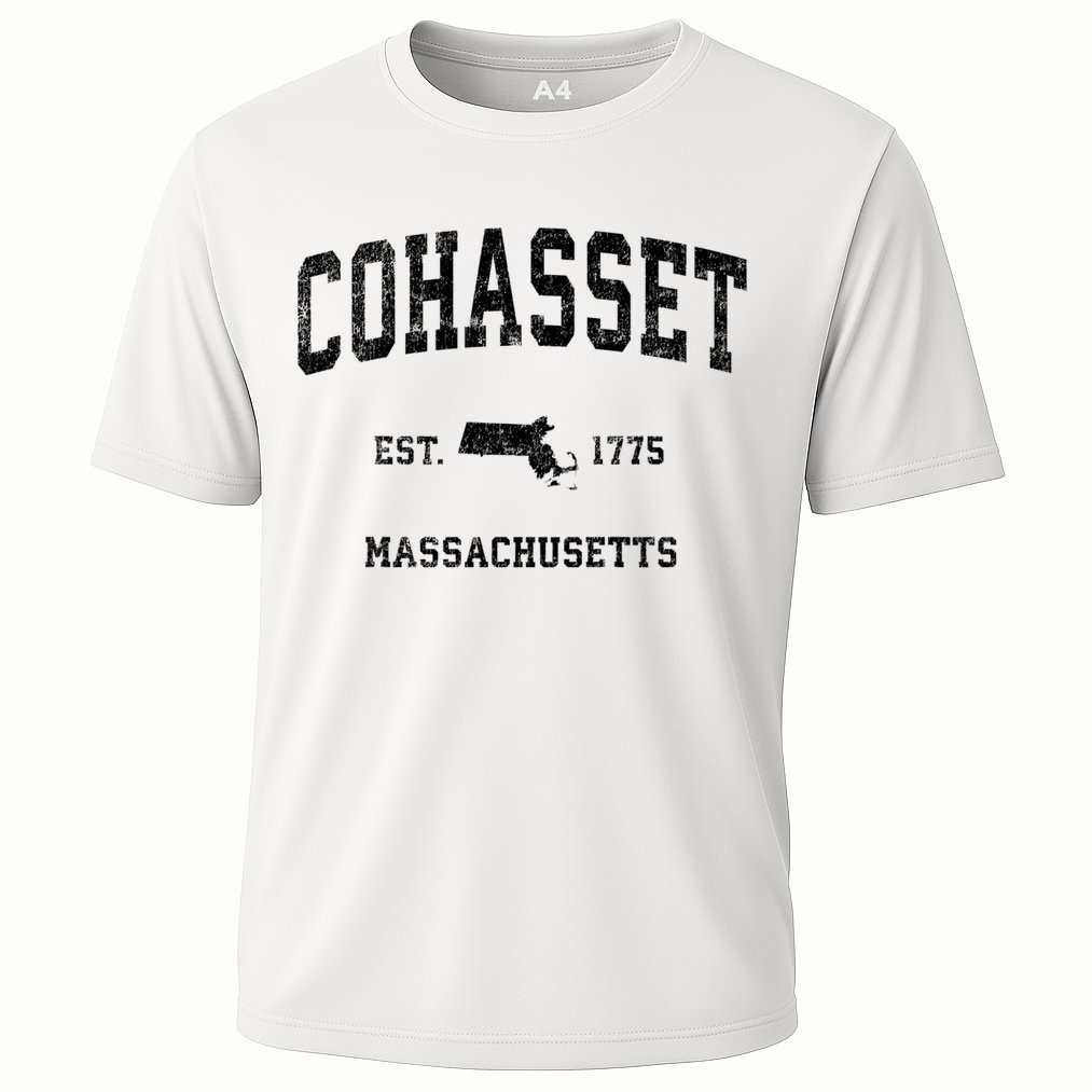 Cohasset Massachusetts Ma Vintage Established Sports Design Cooling Performance Crew T-Shirt