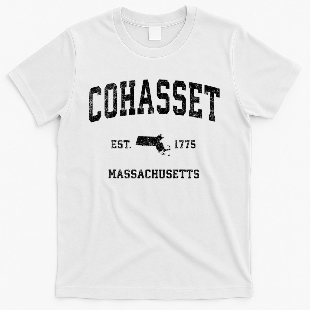 Cohasset Massachusetts Ma Vintage Established Sports Design T-Shirt