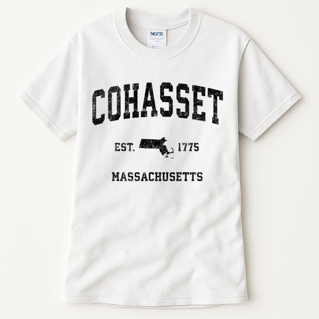 Cohasset Massachusetts Ma Vintage Established Sports Design Tall T-Shirt