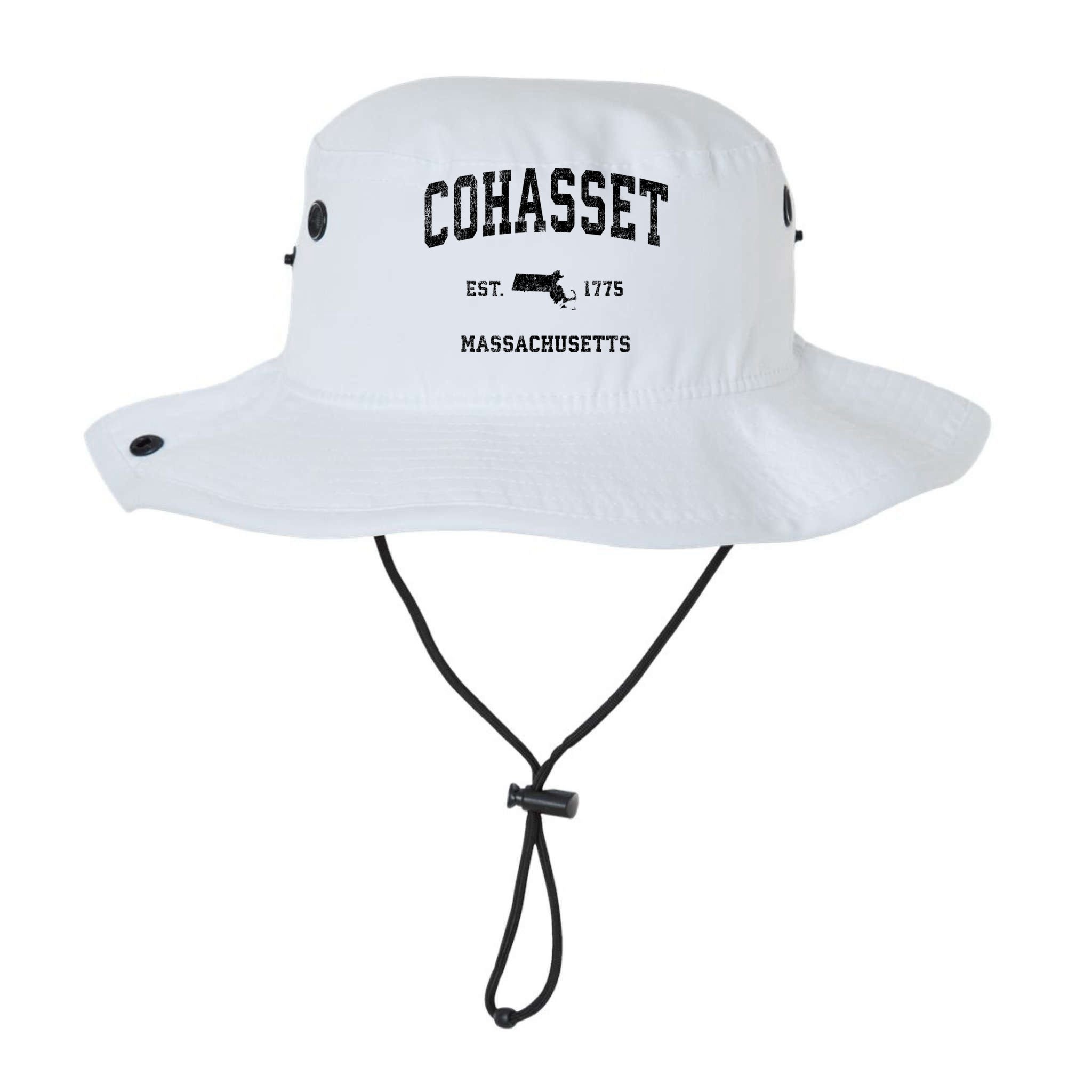 Cohasset Massachusetts Ma Vintage Established Sports Design Bucket Hat