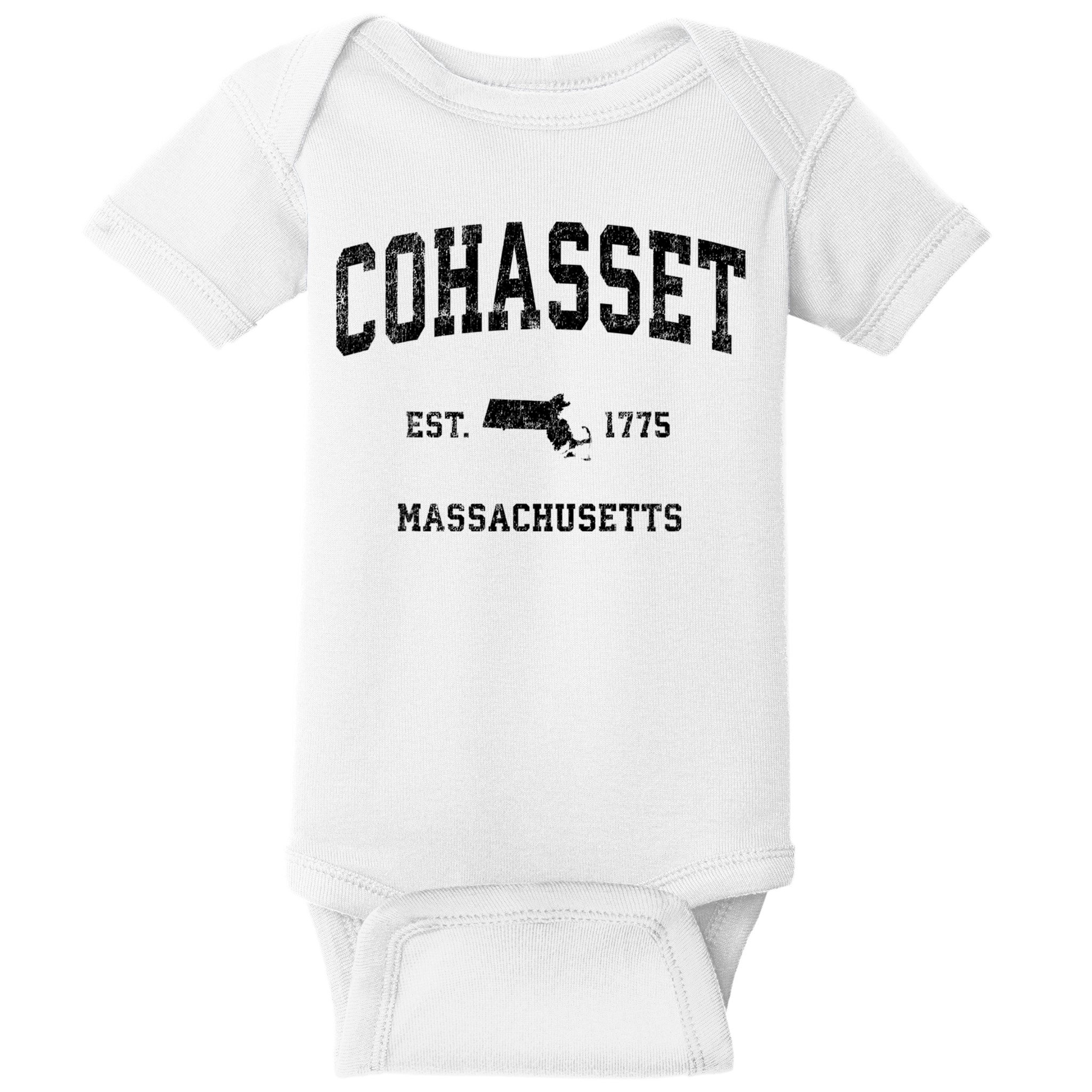 Cohasset Massachusetts Ma Vintage Established Sports Design Baby Bodysuit
