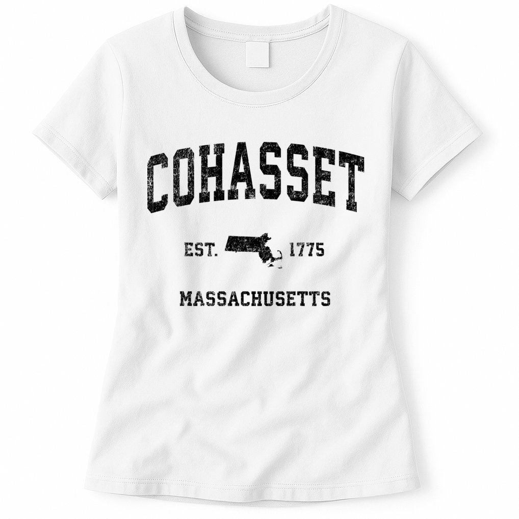Cohasset Massachusetts Ma Vintage Established Sports Design Womens T-Shirt
