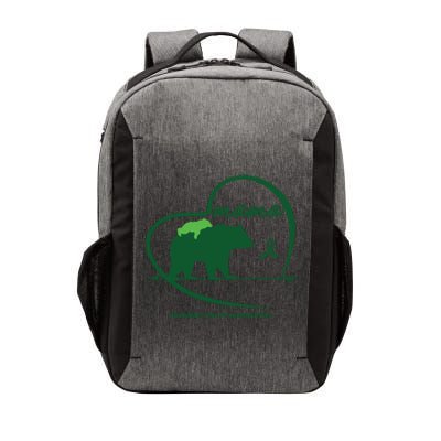 CP Mom Mama Bear Green Ribbon Cerebral Palsy Awareness Mom Vector Backpack