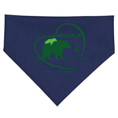 CP Mom Mama Bear Green Ribbon Cerebral Palsy Awareness Mom USA-Made Doggie Bandana