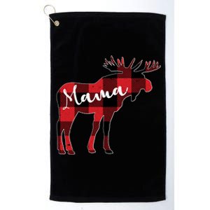 Cute Mama Moose Christmas Gift Family Matching Moose Lover Funny Gift Platinum Collection Golf Towel