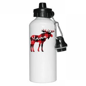 Cute Mama Moose Christmas Gift Family Matching Moose Lover Funny Gift Aluminum Water Bottle