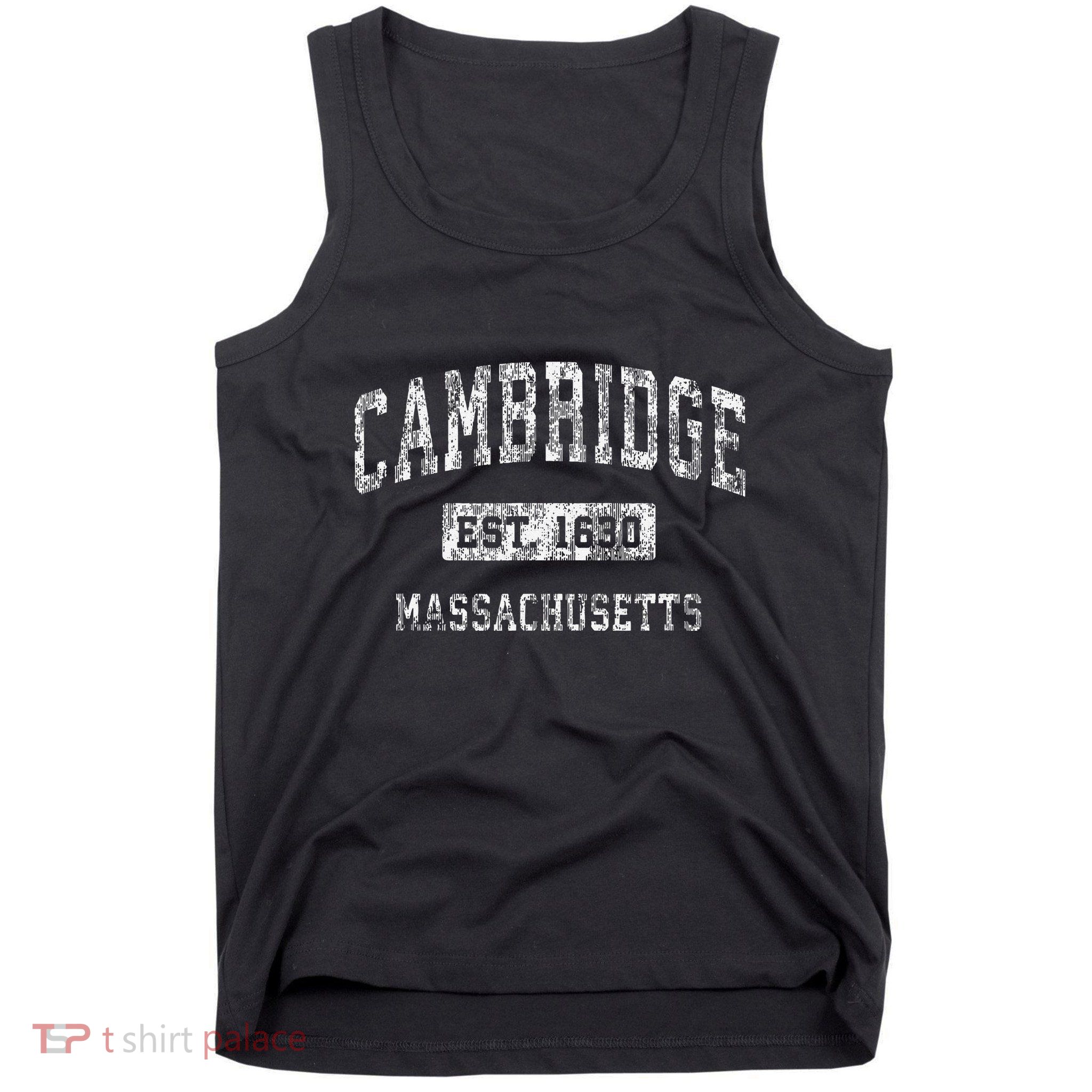 Cambridge Massachusetts Ma Vintage Established Tank Top