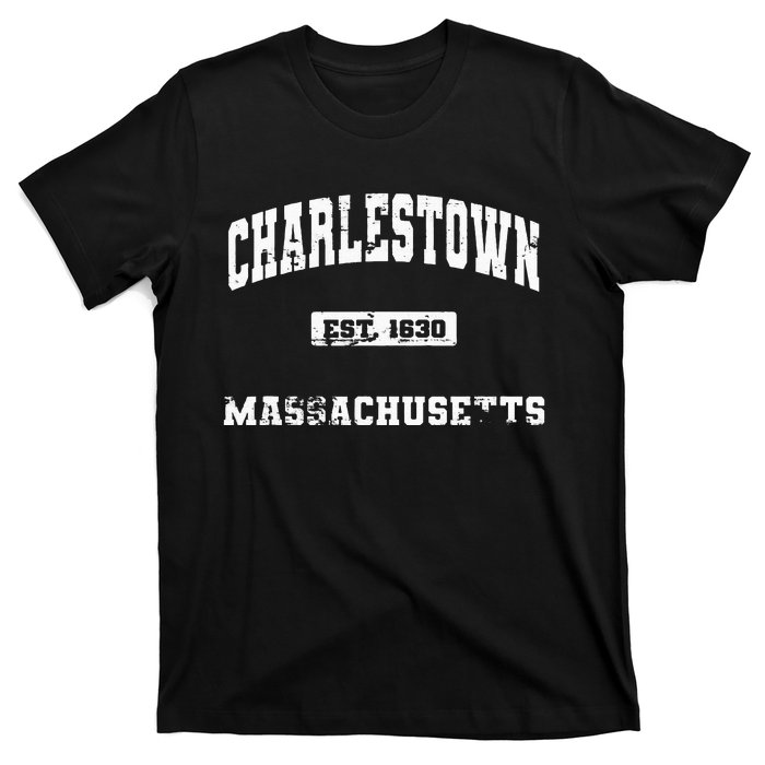 Charlestown Massachusetts MA State Vintage Athletic Style T-Shirt