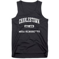 Charlestown Massachusetts MA State Vintage Athletic Style Tank Top