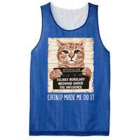 Catnip Made Me Do Igift Funny Cat Owners Catnip Cat Gift Mesh Reversible Basketball Jersey Tank