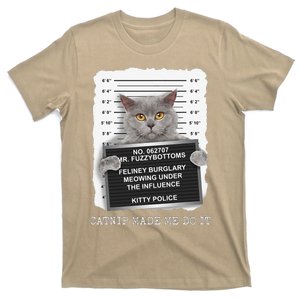 Catnip Made Me Do It Funny Cat Cat Lover T-Shirt