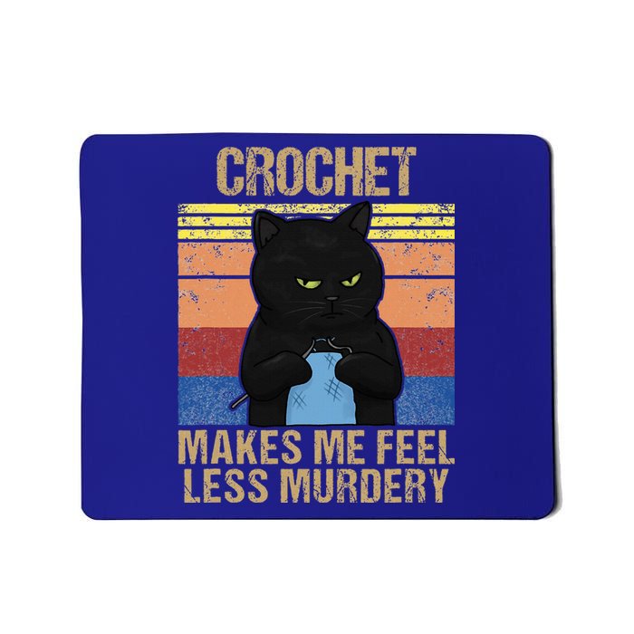 Crochet Mom Makes Me Feel Less Murdery Vintage Mousepad