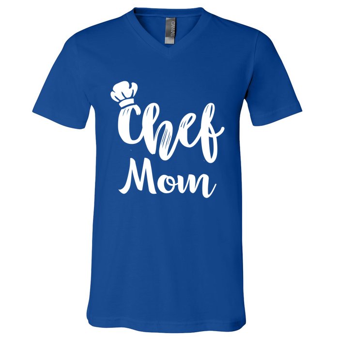 Chef Mom Mother Cooking S Cool Gift V-Neck T-Shirt