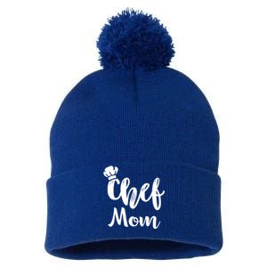 Chef Mom Mother Cooking S Cool Gift Pom Pom 12in Knit Beanie