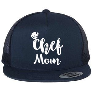 Chef Mom Mother Cooking S Cool Gift Flat Bill Trucker Hat