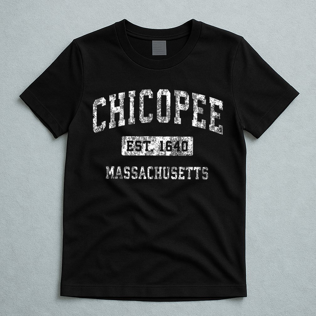 Chicopee Massachusetts Ma Vintage Established Sports Design T-Shirt