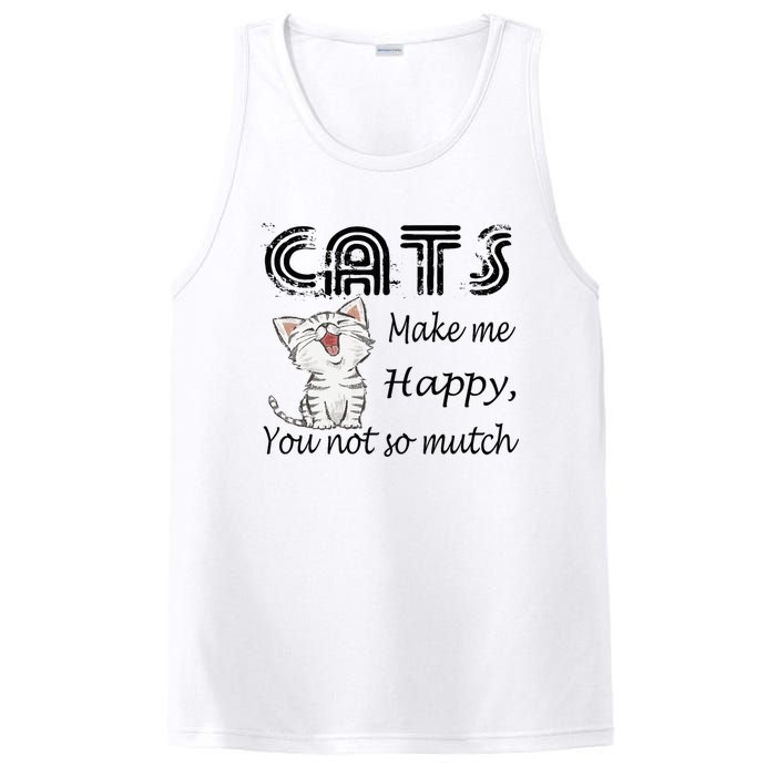 Cats Make Me Happy You Not So Much PosiCharge Competitor Tank