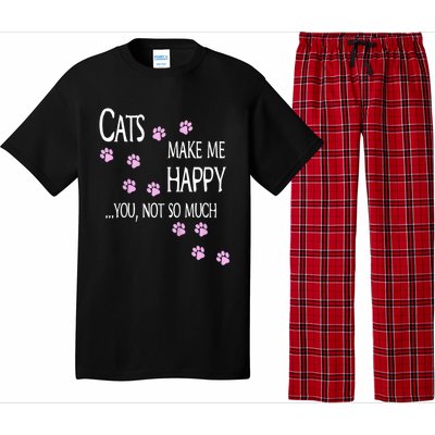 Cats Make Me Happy You Not So Much Pajama Set